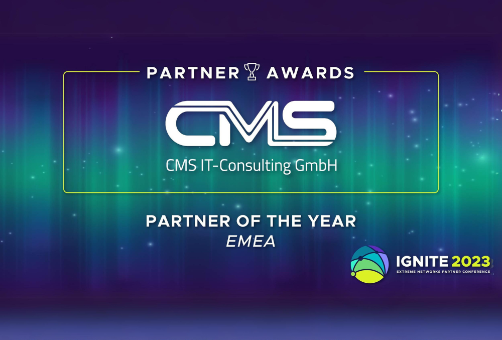 CMS ist Extreme Networks Partner of the year